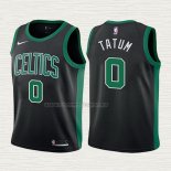 Camiseta Jayson Tatum NO 0 Nino Boston Celtics 2017-18 Negro