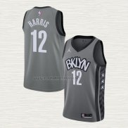 Camiseta Joe Harris NO 12 Brooklyn Nets Statement 2021 Gris