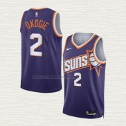 Camiseta Josh Okogie NO 2 Phoenix Suns Icon 2023-24 Violeta