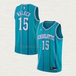 Camiseta Kemba Walker NO 15 Charlotte Hornets Hardwood Classics 2017-18 Verde