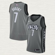 Camiseta Kevin Durant NO 7 Brooklyn Nets Statement 2019-20 Gris