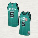 Camiseta Kevin Garnett NO 5 Boston Celtics Mitchell & Ness Verde