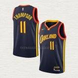 Camiseta Klay Thompson NO 11 Golden State Warriors Ciudad 2020-21 Negro