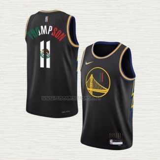 Camiseta Klay Thompson NO 11 Golden State Warriors Slam Dunk Special Mexico Edition 2022 Negro