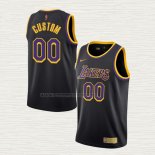 Camiseta Los Angeles Lakers Personalizada Earned 2020-21 Negro