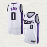 Camiseta Malik Monk NO 0 Sacramento Kings Association 2023-24 Blanco