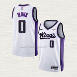 Camiseta Malik Monk NO 0 Sacramento Kings Association 2023-24 Blanco