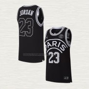 Camiseta Michael Jordan NO 23 AJ x PSG Negro