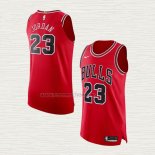 Camiseta Michael Jordan NO 23 Chicago Bulls Icon Autentico Rojo