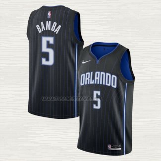 Camiseta Mohamed Bamba NO 5 Orlando Magic Icon 2019-20 Negro