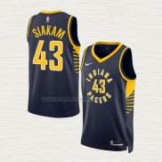 Camiseta Pascal Siakam NO 43 Indiana Pacers Icon Azul