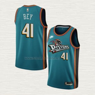 Camiseta Saddiq Bey NO 41 Detroit Pistons Classic 2022-23 Verde