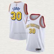 Camiseta Stephen Curry NO 30 Golden State Warriors Classic Edition Blanco