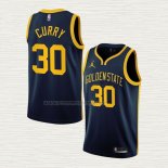 Camiseta Stephen Curry NO 30 Golden State Warriors Statement 2022-23 Azul