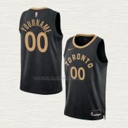 Camiseta Toronto Raptors Personalizada Ciudad 2022-23 Negro