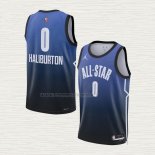 Camiseta Tyrese Haliburton NO 0 Indiana Pacers All Star 2023 Azul