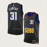 Camiseta Vlatko Cancar NO 31 Denver Nuggets Ciudad 2023-24 Negro