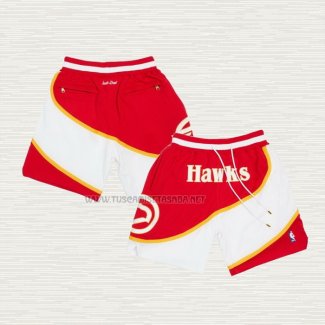 Pantalone Atlanta Hawks 1986-87 Rojo