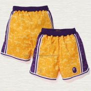 Pantalone Los Angeles Lakers Bape Amarillo