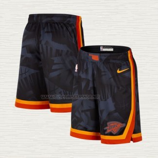 Pantalone Oklahoma City Thunder Ciudad 2023-24 Negro