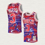 Camiseta Allen Iverson NO 3 Philadelphia 76ers Mitchell & Ness Lunar New Year Rojo