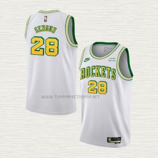 Camiseta Alperen Sengun NO 28 Houston Rockets Classic 2022-23 Blanco