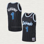 Camiseta Anfernee Hardaway NO 1 Orlando Magic Mitchell & Ness 1994-95 Negro