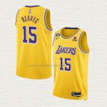 Camiseta Austin Reaves NO 15 Los Angeles Lakers Icon 2022-23 Amarillo