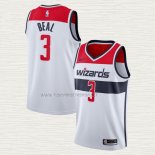 Camiseta Bradley Beal NO 3 Washington Wizards Association 2019-20 Blanco