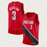 Camiseta C.j. McCollum NO 3 Portland Trail Blazers Statement 2020-21 Rojo