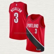 Camiseta C.j. McCollum NO 3 Portland Trail Blazers Statement 2020-21 Rojo