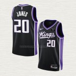 Camiseta Colby Jones NO 20 Sacramento Kings Icon 2023-24 Negro