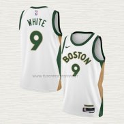Camiseta Derrick White NO 9 Boston Celtics Ciudad 2023-24 Blanco