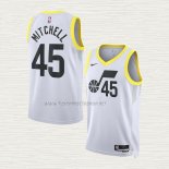 Camiseta Donovan Mitchell NO 45 Utah Jazz Association 2022-23 Blanco