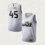 Camiseta Donovan Mitchell NO 45 Utah Jazz Golden Edition 2019-20 Blanco