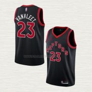 Camiseta Fred Vanvleet NO 23 Toronto Raptors Statement 2020-21 Negro