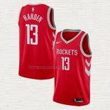 Camiseta James Harden NO 13 Houston Rockets Icon Rojo