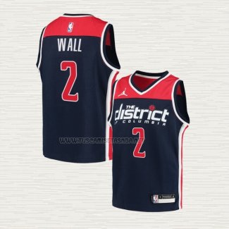 Camiseta John Wall Nino Washington Wizards Association 2020-21 Azul