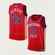 Camiseta Jordan Hawkins NO 24 New Orleans Pelicans Statement 2023-24 Rojo