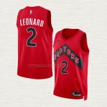 Camiseta Kawhi Leonard NO 2 Toronto Raptors Icon 2022-23 Rojo