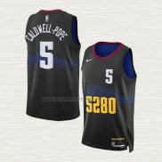 Camiseta Kentavious Caldwell-Pope NO 5 Denver Nuggets Ciudad 2023-24 Negro