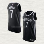 Camiseta Kevin Durant NO 7 Brooklyn Nets Icon Autentico Negro