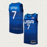 Camiseta Kevin Durant NO 7 USA 2021 Azul