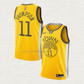 Camiseta Klay Thompson NO 11 Golden State Warriors Earned Amarillo