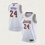 Camiseta Kobe Bryant NO 24 Los Angeles Lakers Association 2018-19 Blanco2