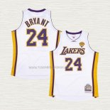 Camiseta Kobe Bryant NO 24 Los Angeles Lakers Mitchell & Ness 2009-10 Blanco