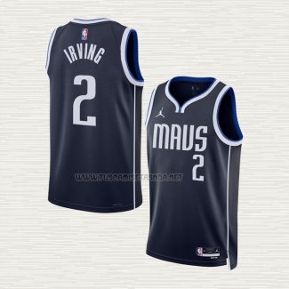 Camiseta Kyrie Irving NO 2 Dallas Mavericks Statement 2022-23 Azul