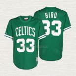 Camiseta Larry Bird NO 33 Boston Celtics Manga Corta Verde