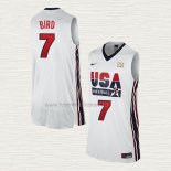 Camiseta Larry Bird NO 7 USA 1992 Blanco