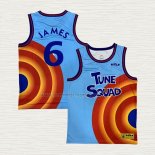 Camiseta Lebron James NO 6 Tune Squad Azul